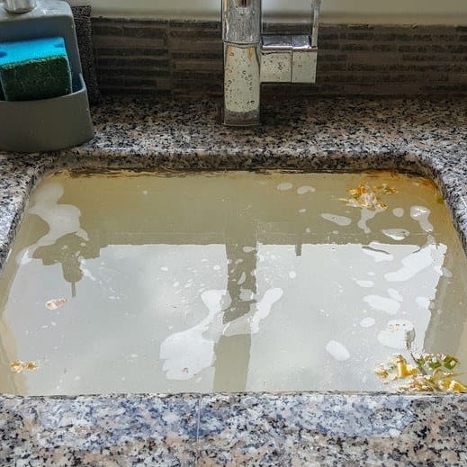How do you clear a severely clogged drain?