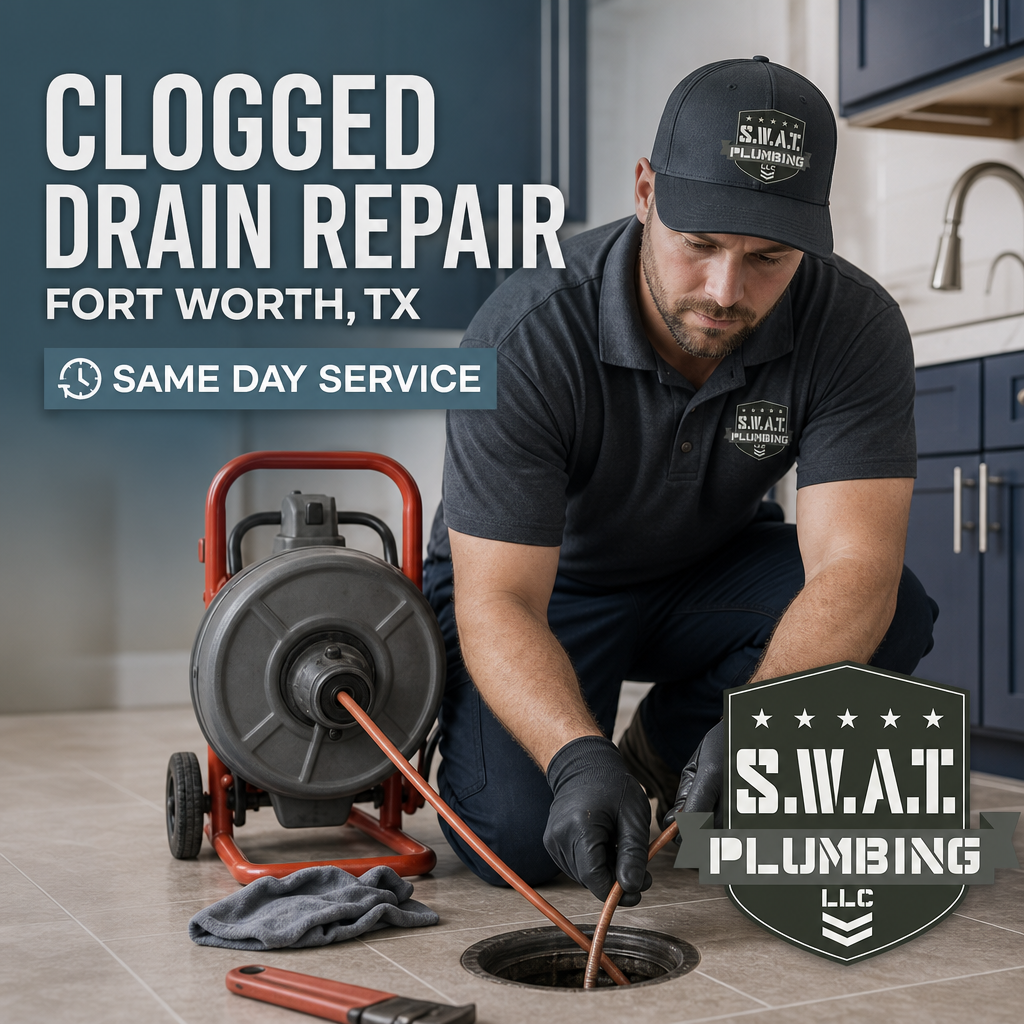 Clogged Drain Repair Fort Worth TX Same Day